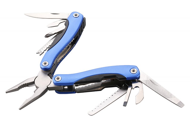 Multiværktøj med tang 9-i-1 multitool med kniv og sav