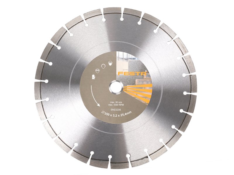 FESTA 350mm diamantklinge segmenteret