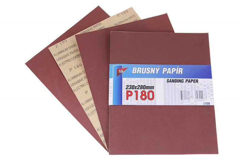 Slibepapir 230x280mm P180 10stk