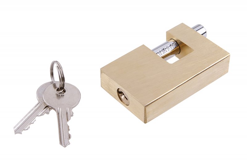 Hængelås messing 70mm