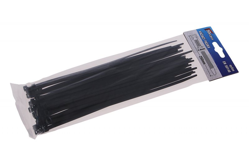 Kabelbindere 250x4,8mm 50 stk Sort