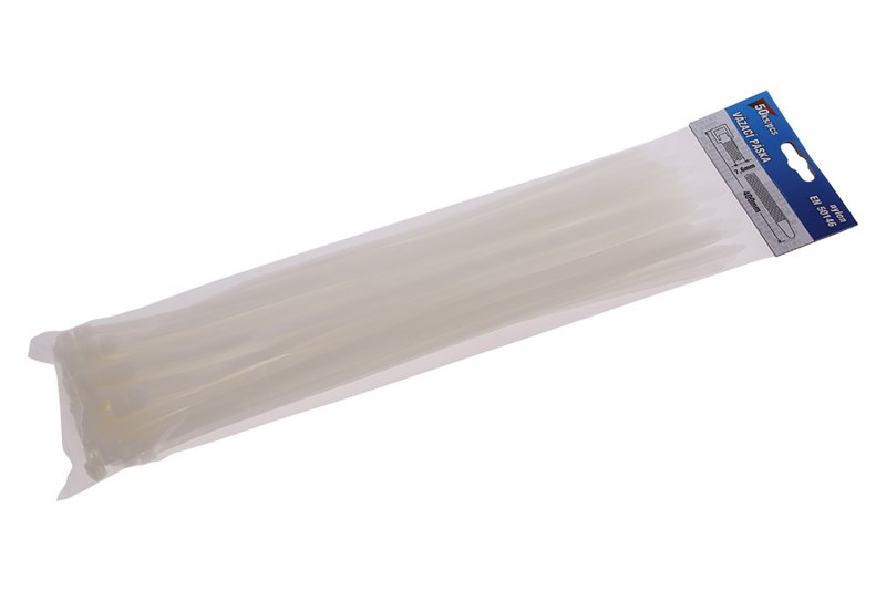 Kabelbindere 400x7,6mm 50 stk Hvid