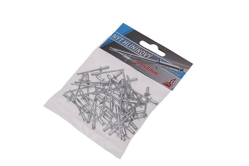 Aluminiumsnitter 4,0x8mm, 50 stk