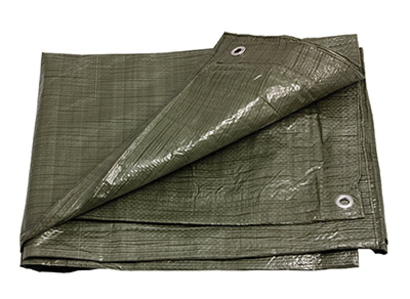 PE-presenning 5 × 8 m 70 g/m², grøn