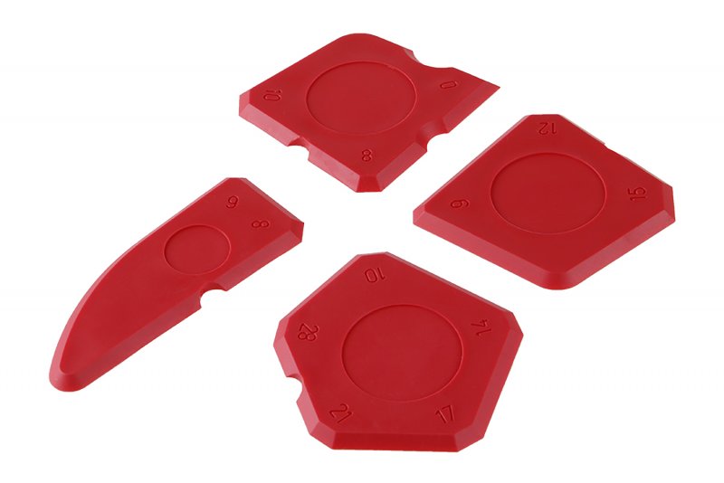 Sæt med silikone skraber 4 stk