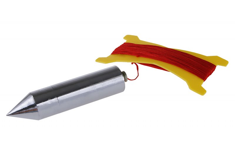 Lod 500 g murerlod med snor 15 m