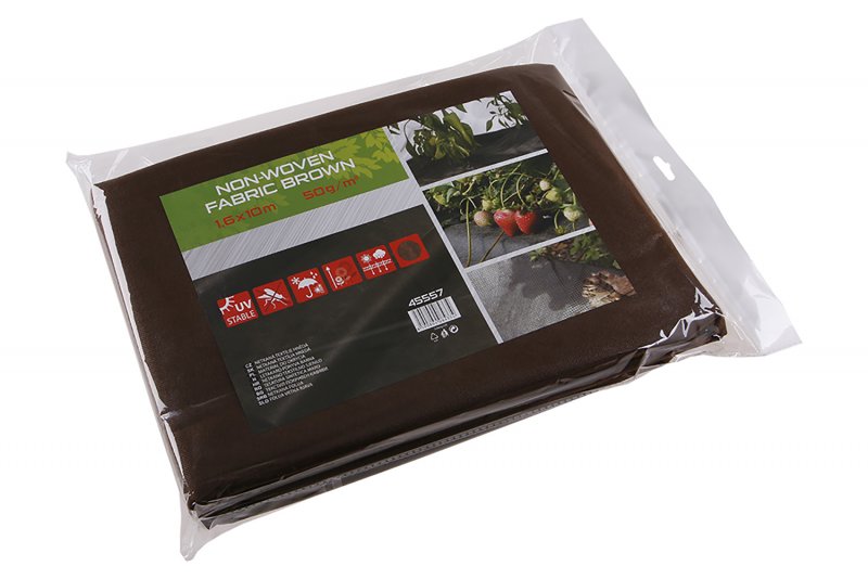 Ikke-vævede tekstiler 1,6x10M BRUN 50g/m2