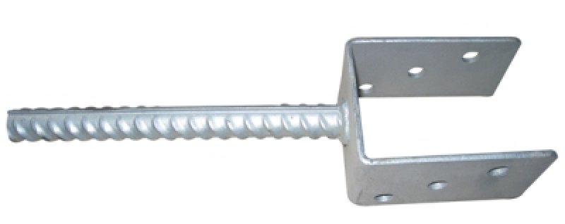 Pæleanker "U" 70x60x100x200 mm